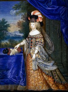 Maria Theresia av Spanien (tempera på papper)