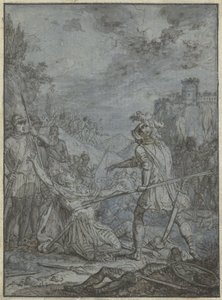 Överlämnande av en arméchef Grupp liknande illustrationer med riddare och ryttare (serietitel)