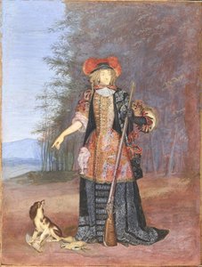 Porträtt av Elizabeth Charlotte, prinsessan Palatine 1652-1722, hertiginna av Orléans, ca 1671.