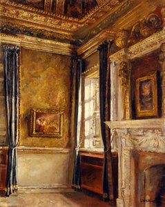 Blue Velvet Room - Corner of Dreams, Chiswick House (olja på duk)