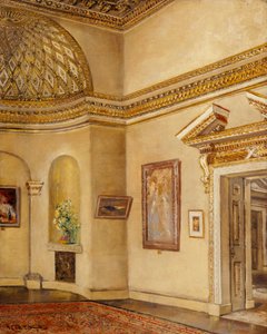 Nordöstra hörnet av galleriet, Chiswick House (olja på duk)