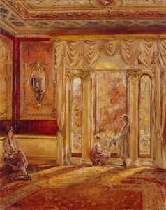South East Drawing Room, Chiswick House (olja på duk)