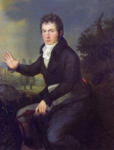 Porträtt av Ludwig van Beethoven av Joseph Willibrord Mahler