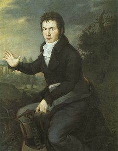 Porträtt av van Beethoven av Joseph Willibrord Mahler