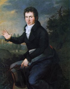 Porträtt av van Beethoven av Joseph Willibrord Mahler