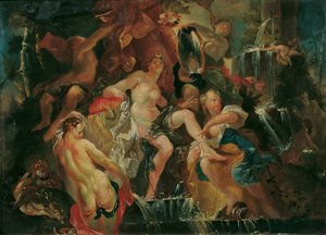 The Bath of Diana (Omvänd: The Education of the Bacchus Boy)