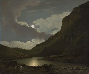 Matlock Tor från Moonlight av Joseph Wright of Derby