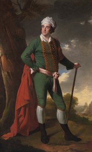 Porträtt av en man, känd som "Indian Captain" av Joseph Wright of Derby