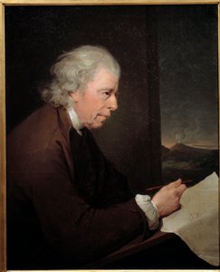 Porträtt av urmakaren, geologen och fysikern John Whitehurst (1713-1788) Målning av Joseph Wright of Derby (1734-1797) av Joseph Wright of Derby
