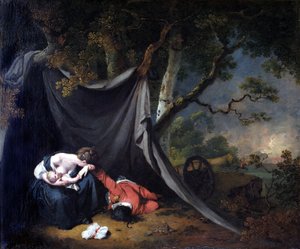 Den döde soldaten, ca 1789 (olja på duk) av Joseph Wright of Derby