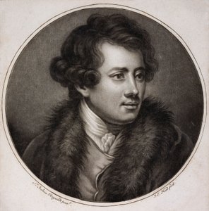 Francesco Bartolozzi, italiensk konstnär och grafiker, en av grundarna av British Royal Academy (gravyr)