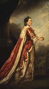 Porträtt Elizabeth, hertiginna av Northumberland (olja på duk)
