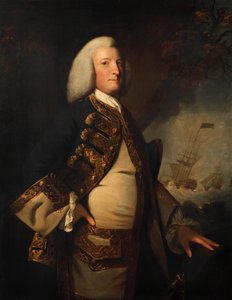 Amiral Sir George Anson av Joshua (style of) Reynolds