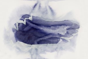 Mjuk indigo – abstrakt