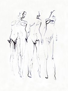 Tre eleganta figurer av Joshua Hoskins