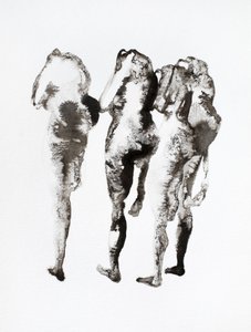 Tre bläckfigurer av Joshua Hoskins