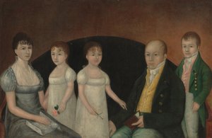 Familjegrupp, c. 1800.