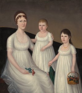 Grace Allison McCurdy Mrs Hugh McCurdy och hennes döttrar, Mary Jane och Letitia Grace, c1806.