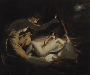 Amor och psyke, ca 1789 av Joshua Reynolds