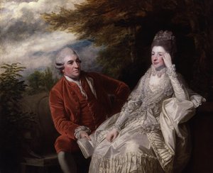 David Garrick; Eva Maria Garrick, född Veigel av Joshua Reynolds