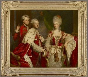 George, 2:a Earl Harcourt, hans hustru Elizabeth och bror William, 1780 av Joshua Reynolds