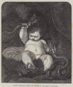 Spädbarnet Herkules av Joshua Reynolds