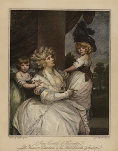 Jane grevinnan av Harrington, Lord Viscount Petersham och den ärade Lincoln Stanhope av Joshua Reynolds