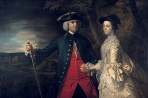 John, 2nd Earl of Egmont och hans andra hustru Catherine, c.1759