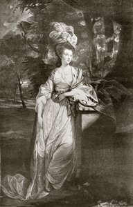 Mary Isabella Somerset, hertiginna av Rutland, graverad av Valentine Green, från 