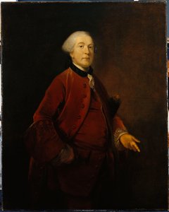 Porträtt av George Ashby, stående, trekvartslängd, iklädd kavaj och väst av Joshua Reynolds