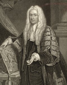 Porträtt av Henry Fox, 1:a baron Holland (1705-74), graverat av Henry Robinson (fl.1833-51) av Joshua Reynolds