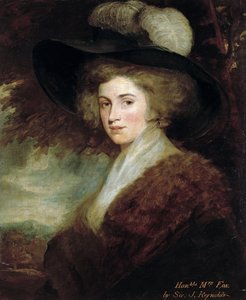 Porträtt av Mrs Charles James Fox, 1784-9 av Joshua Reynolds