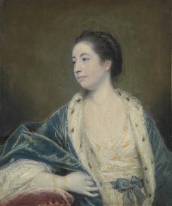 Porträtt av en kvinna. av Joshua Reynolds