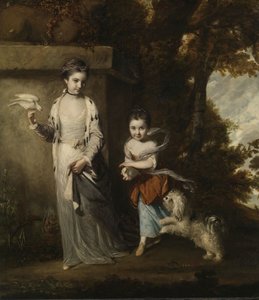 Porträtt av damerna Amabel och Mary Jemima Yorke, c.1761 av Joshua Reynolds