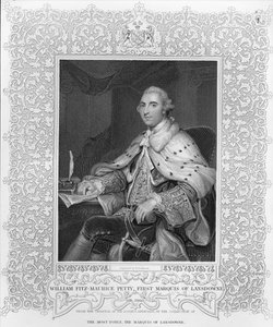 William Fitz-Maurice Petty, första markis av Lansdowne, graverad av H. Robinson av Joshua Reynolds