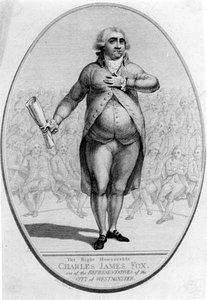 Den högvördige Charles James Fox (1749-1806), en av representanterna för staden Westminster, graverad av Thomas Trotter (ca 1750-1803). av Joshua after Cristall