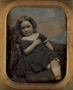 Augusta Hawes fyra år gammal, 1850-talet. Skapare: Josiah Johnson Hawes, Albert Sands Southworth.