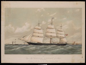 Clipper Ship Wiliam Lindsay of Leith 970 ton register..., 27 februari 1868, av Josiah Taylor