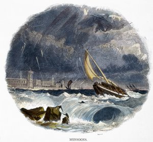 Monsuner, från Phenomena of Nature, 1849 av Josiah Wood Whymper