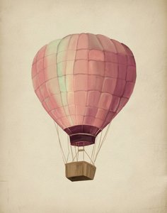 Drömmande rosa ballong