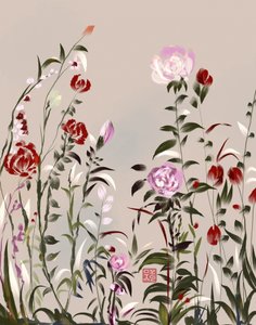 Måleriska trädgårdsblommor av Josie George