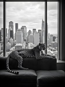 Utsikt över Urban Leopard av Josie George