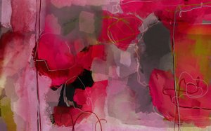 Livfull rosa abstrakt av Josie George