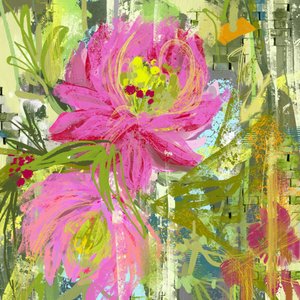 Ljusa rosa blommor
