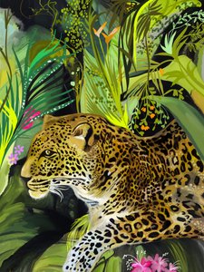 Vild djungelleopard