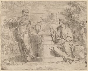 Kristus och den samaritanska kvinnan av Josse de Pape