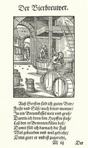 The Brewer (gravyr) av Jost (after) Amman