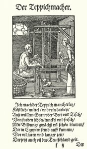 Tapestry Weaver (gravyr) av Jost (after) Amman