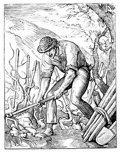 Vinodlaren (litho) (s/v foto) av Jost (after) Amman