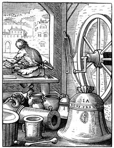 Klock- och kanongjutare, 1500-talet 1849 av Jost Amman